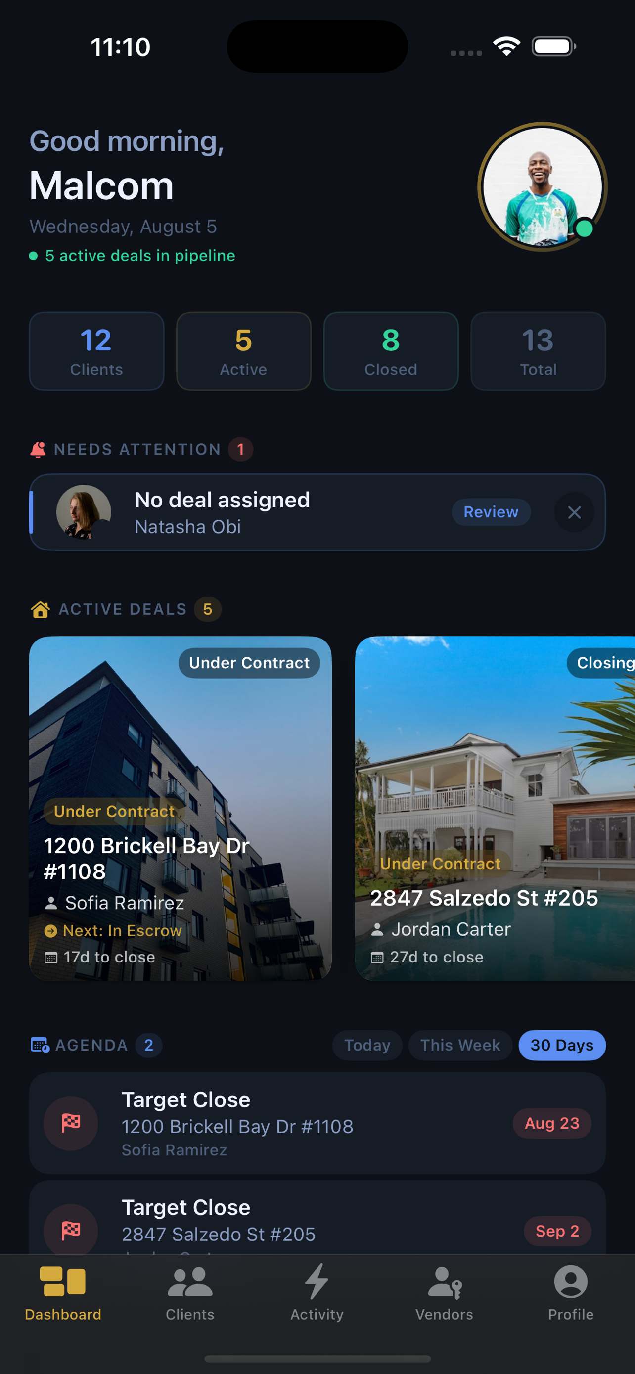 Lane Estates agent dashboard